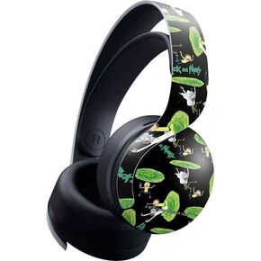 Skinit Decal Gaming Skin Compatible with Pulse 3D Wireless Headset for PS5 - Officially Licensed Adult Swim Rick and Morty Portal Pattern Design