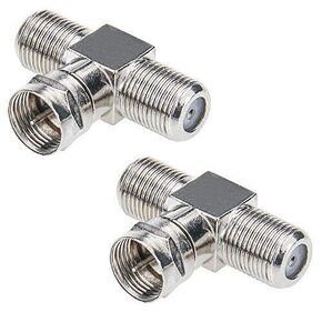 #US F Type Co Cable Contor Splitte Combiner 3Way Male to Female Adapter