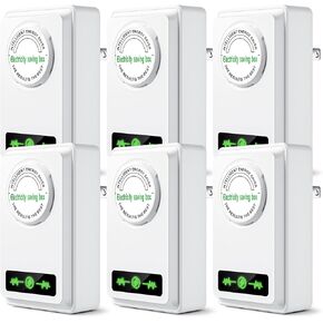 Power Saver Pro, Pro Energy Power Saver Pro X Energy Saving Device Energy Savers Plug in Electricity Saving Box Reduces Energy Costs Stabilize Voltage, 6 Pack