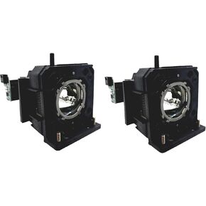 Jaspertronics™ Original ET-LAD120W Lamp & Housing TwinPack for Panasonic Projectors - Fits PT-DW830LK-2PK, PT-DZ870W-2PK, PT-DX100W-2PK, PT-FDZ97C-2PK & More - 2 Units Per Pack with 1 Year Warranty