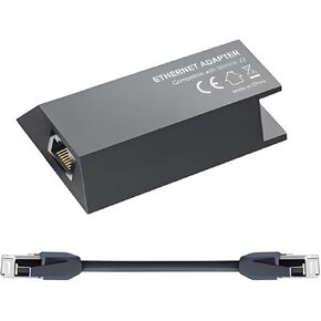 Ethernet Adapter for Starlink Gen 2 – RJ45 Gigabit Port with 20cm Cable | Compatible with Actuated V2 Dish | POE Support | Connects to Routers, TVs, Consoles & More