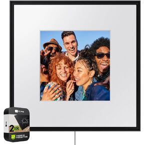 Samsung HW-LS60D/ZA Photo Music Frame Smart Speaker Dolby Atmos with Q-Symphony 2024 (Renewed) Bundle with 2 YR CPS Enhanced Protection Pack