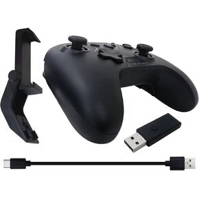 GRABOTE Wireless Switch Controller Dual Hall Effect Controller for PC Windows/iPhone/Android/Switch/Steam/TV, Features 4 Programmable Buttons, 6-Axis Gyro-Assisted Aiming, Dual Vibration