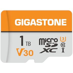 GIGASTONE 256GB 2-Pack Micro SD Card, 4K Video Pro, Sorveglianza, Telecamera di sicurezza, Action Camera, Drone, 100MB/s MicoSDXC Scheda di Memoria UHS-I V30 Classe 10