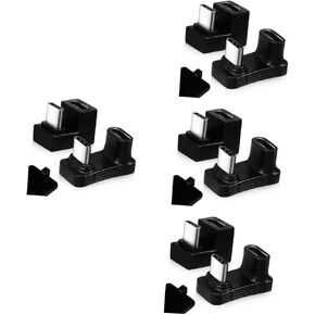 10pcs USB Adapter U-Shape Type-c Female to Male Connector for Laptops Tablets and Smartphones Compact Design for Easy Data Transfer and Connectivity