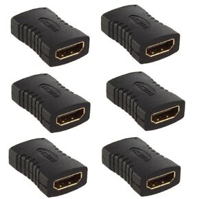 #US Female to Female Coupler Contor Pack 6pcs Adapter Exten...