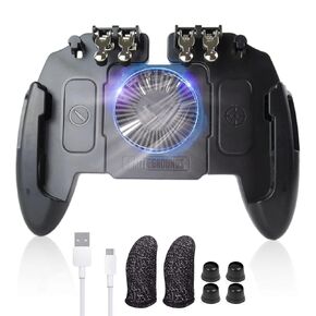 Game Controller Gamepad Trigger Shooting Free Fire Cooling Fan Gamepad Joystick for IOS Android Mobile Phone