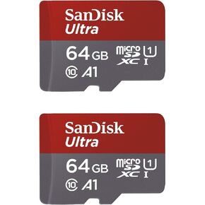SanDisk 64GB X2 (128GB) MicroSDXC Ultra Uhs-1 Memory Card