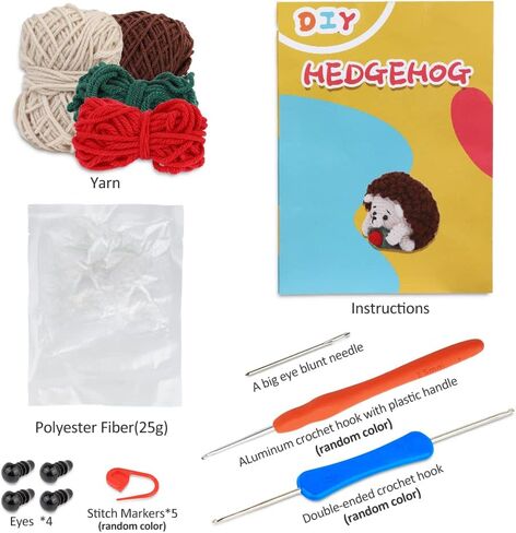 ZMAAGG Crochet Kit for Beginners, Crochet Animal Kit, Penguin Crochet Kit, Crochet Stuffed Animal Kit with Yarn, Step-by-Step Instructions Video, Beginner Crochet Kit for Adults (Penguin Family) in Kuwait
