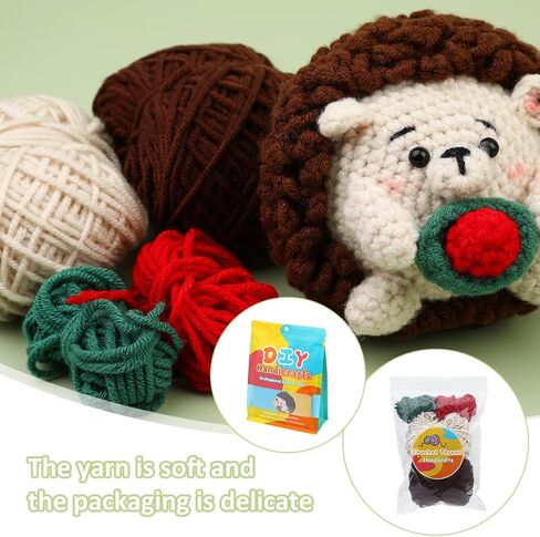 ZMAAGG Crochet Kit for Beginners, Crochet Animal Kit, Penguin Crochet Kit, Crochet Stuffed Animal Kit with Yarn, Step-by-Step Instructions Video, Beginner Crochet Kit for Adults (Penguin Family) in Kuwait