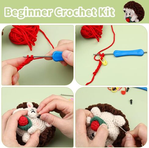 ZMAAGG Crochet Kit for Beginners, Crochet Animal Kit, Penguin Crochet Kit, Crochet Stuffed Animal Kit with Yarn, Step-by-Step Instructions Video, Beginner Crochet Kit for Adults (Penguin Family) in Kuwait