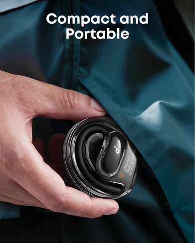 Soundcore V40i by Anker, Open-Ear Headphones, Crystal-Clear Design, 4 Adjustable Positions for Every Ear Size, Richer Bass, IP55, 21H Playtime, AI Clear Calls, Bluetooth 5.4, App Control in Saudi Arabia