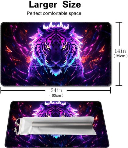 SIXTORE Premium Board Game 14x24in TCG Playmat Compatible for OCG CCG RPG MTG Playmats,Mousepad Desk Mats(Frost Flame) in Kuwait