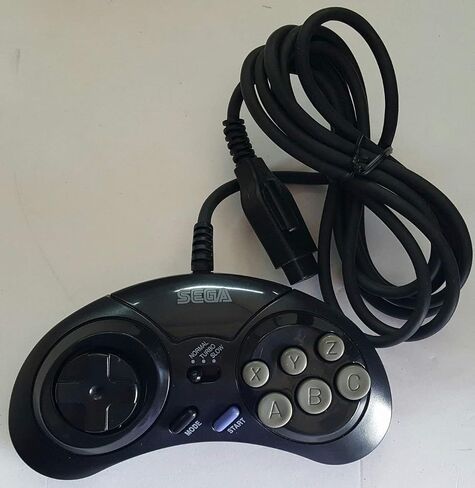 OEM الرسمية الأصلية الأصلية SEGA Genesis 6 Six Button Controller MK-1470 (العبوة السائبة) (متجددة) in Saudi Arabia