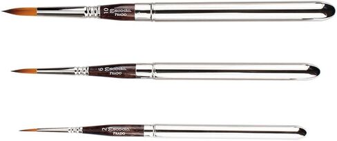 مجموعة فرش السفر ذات الألوان المائية من سلسلة Escoda Perla من Speedball Art Products، توراي بيضاء صناعية in Saudi Arabia