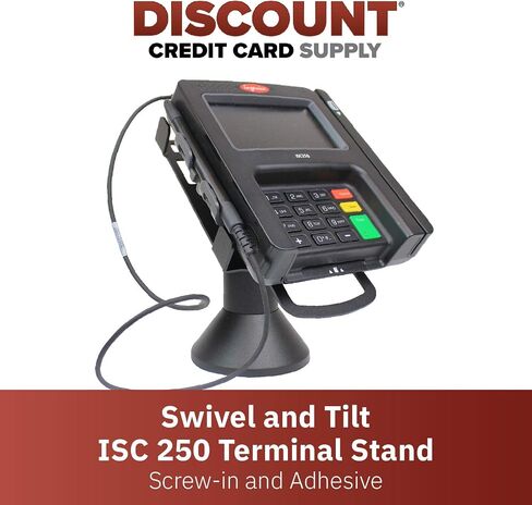 DCCCTANDS دوار وإمالة Ingenico ISC 250 الحامل الطرفي ، المسمار والمواد اللاصقة in Kuwait