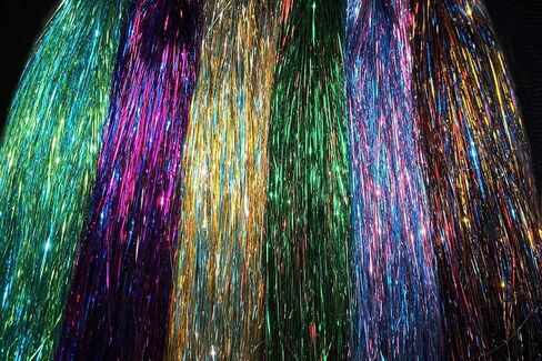 6 Packs/lot 6 Mixed Colors 0.3mm Flashabou Tinsel Flash Flat Mylar Crystal Flash Trout Tube Fly Fishing Tying Materials in Saudi Arabia