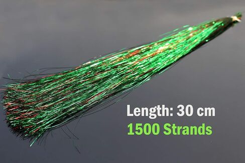 6 Packs/lot 6 Mixed Colors 0.3mm Flashabou Tinsel Flash Flat Mylar Crystal Flash Trout Tube Fly Fishing Tying Materials in Saudi Arabia