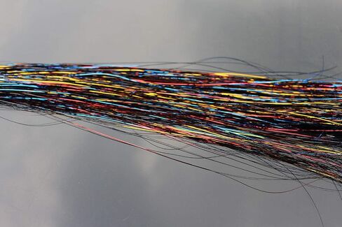 6 Packs/lot 6 Mixed Colors 0.3mm Flashabou Tinsel Flash Flat Mylar Crystal Flash Trout Tube Fly Fishing Tying Materials in Saudi Arabia
