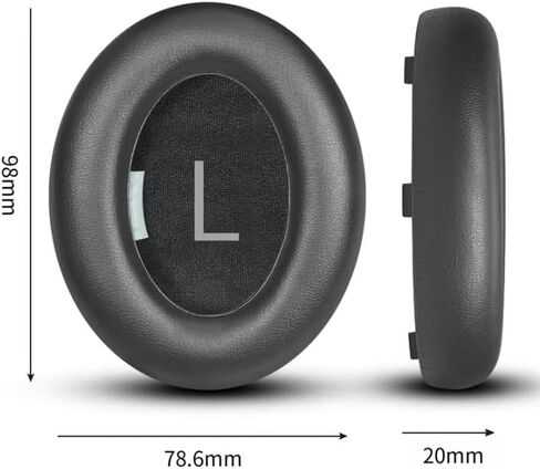 أسماء الأذن بديلة البروتين البروتين المتميز لـ Bose NC700 - وسائد أذن رغوة الذاكرة الناعمة مع تنظيف القماش والفيديو للتثبيت (متوافق مع Bose Noise Closeing Headphones 700 in Kuwait