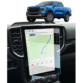 For 2025 Ford Ranger Screen Protector - 2024 2025 Ranger Accessories (XLT Optional/LARIAT/Raptor) 9H Tempered Glass 12 Inch Navigation Touchscreen Anti-Scratch Reduce Fingerprints High Sensitivity