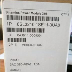1pcs 6SL3210-1SE11-3UA0 New and Sealed in Box 6SL32101SE113UA0 1 Year Warranty and Fast