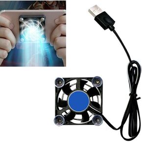 Black USB Cooling Pad Controller Tablet Portable Fan Holder Phone Rapid Gadget 5V Black