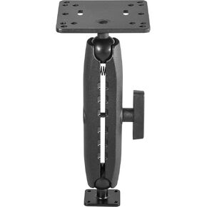 iBOLT 38mm / 1.5 inch Metal Rectangular AMPS Pattern to VESA 75 x 75 / VESA 100 x 100 Dual Ball Mount for Monitors, displays, or tvís- Featuring a 8.5-inch Aluminum 38mm Bizmount Arm