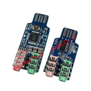 CM108 Driveless USB Sound Card 3.5mm Headphone Mic External Chip Board Stereo for Laptop Computer New 2025 High Quality Electronic Components