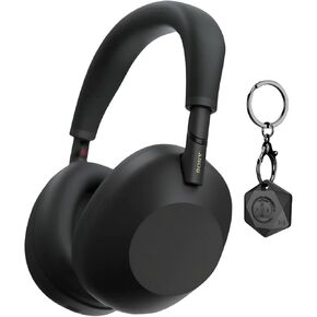 Sony WH-1000XM6 Wireless Noise-Canceling Headphones with QN3 Processor (Black) Bundle with Finder Key Chain (2 Items)