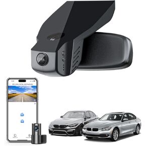 Front 4K & Rear 1080p Dash Cam for BMW 3-Series Gen6 F30 F31 F34 F35 2012 2013 2014 2015 2016 2017 2018 Select 2019 M3 F80(Model B), OEM Style, 2160P UHD Video, WiFi & APP, 128GB Card