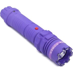 Sting Tactical Heavy Duty Flashlight Stun Gun - High Voltage Police Grade Strength - Rechargeable Batteries - Bright LED Flashlight with Three Modes