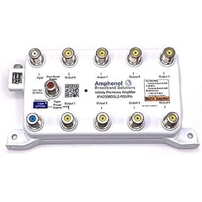 TV Antenna Amplifier Signal Booster | Amphenol MOCA Coax Amplifier IPA1008DSL-RSVFA |