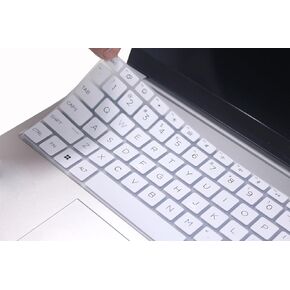 لوحة مفاتيح السيليكون تغطية الجلد متوافقة مع HP Omnibook 7 LAPTOP 16 16-AY 16-AZ SERIES 16-ADY0087NR 16-AZ0097NR ، HP OMNIBOOK 7 17.3 "AI PC 17-DC Series 17-DC0000NR (مع Keypad رقمي) (أسود)