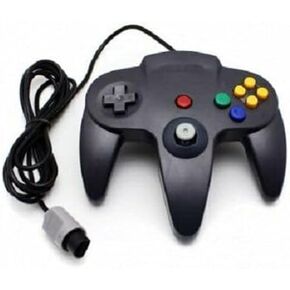 نظام ألعاب وحدة التحكم السوداء الطويلة يناسب Nintendo 64 N64 US Ship