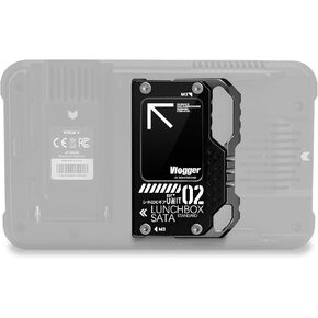 Lunchbox II Sata SSD Case ، محول الإسكان الألمنيوم لسلسلة Samsung Evo QVO 860/870 ، متوافق مع Atomos Ninja & Ninja V/V+/Ultra/Flame/Inferno