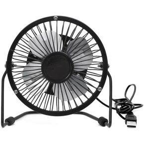 Kikkerland Black USB Desk Fan