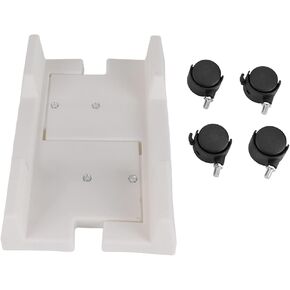 CPU Stand for PC Computer Case Tower Holder Bracket Mainframe Storage Rack with Brake with 4 Caster Wheels(Gray)