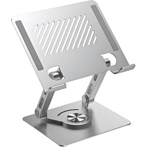 Guaziv 360 ° Rotating Tablet Stand - حامل جهاز لوحي iPad قابل للتعديل للمكتب ، iPad دوارة قابلة للطي للمنزل والمكاتب (Argent Silver) in Kuwait