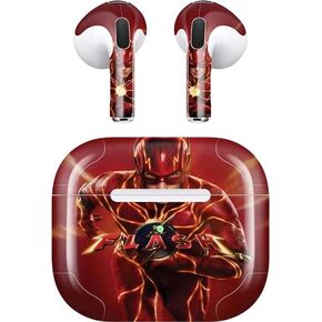 Skinit Decal Audio Skin Compatible with Apple AirPods (3rd Gen, 2021) - Officially Licensed Warner Bros The Flash Movie: The Fastest Man Alive Design