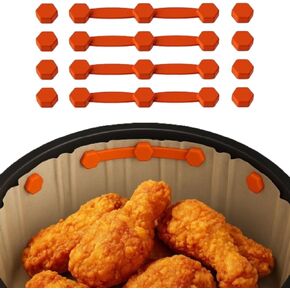 Air Fryer Magnet Silicone Buckle, for Holding Down Air Fryer Parchment Paper Liners Lock Disposable Liners Safely & Prevent Paper to Burn（1PCS)