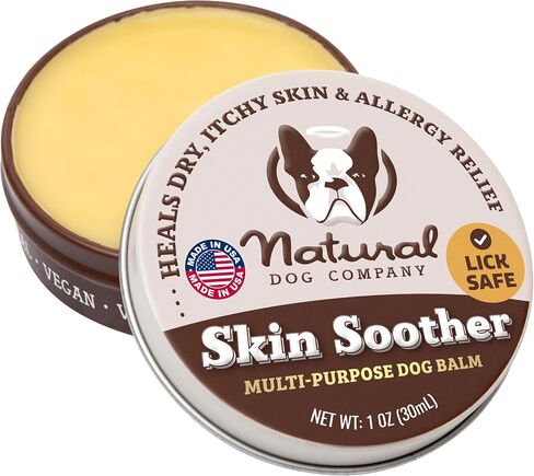 Natural Dog Company Skin Soother, 2 oz. Stick, Allergy and Itch Relief for Dogs, Dog Moisturizer for Dry Skin, Dog Lotion, Ultimate Healing Balm, Dog Rash Cream in Kuwait