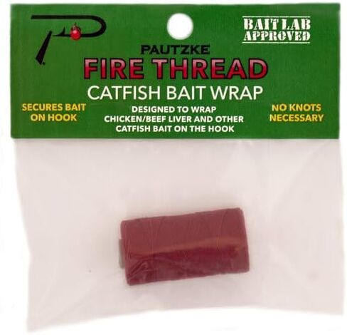 Co. Catfish Fire Thread - Blood Red ، Dating and Absistant -Drosistant Pait Thread ، لا يوجد عقدة مطلوبة لكبد الدجاج ، الروبيان ، الطعم المحار والقطع ، مثالي لجميع الصيادين in Saudi Arabia