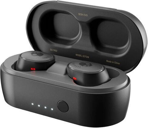 Skullcandy Sesh Evo True Wireless Earbuds - Bluetooth in-Ear Headphones with Charging Plug (True Black) (SKEV0-SHCCI) in Kuwait