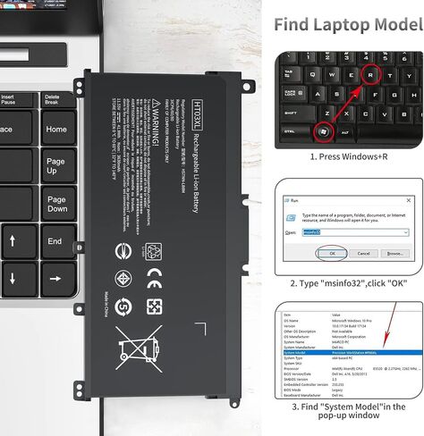 بطارية كمبيوتر محمول 6GTPY بقدرة 97 وات في الساعة، بطارية بديلة لجهاز Dell XPS 15 9560 9570 7590 9550، Dell Precision 5510 5520 5530 Vostro 7500 Series، P56F 5XJ28 GPM03 4GVGH مع ضمان [11.4 فولت/97 وات] in Kuwait