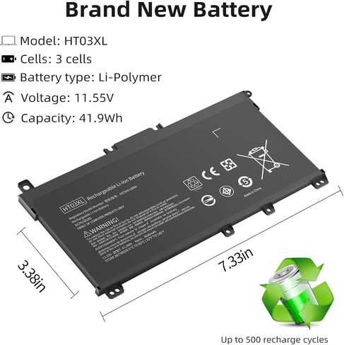 بطارية كمبيوتر محمول 6GTPY بقدرة 97 وات في الساعة، بطارية بديلة لجهاز Dell XPS 15 9560 9570 7590 9550، Dell Precision 5510 5520 5530 Vostro 7500 Series، P56F 5XJ28 GPM03 4GVGH مع ضمان [11.4 فولت/97 وات] in Kuwait