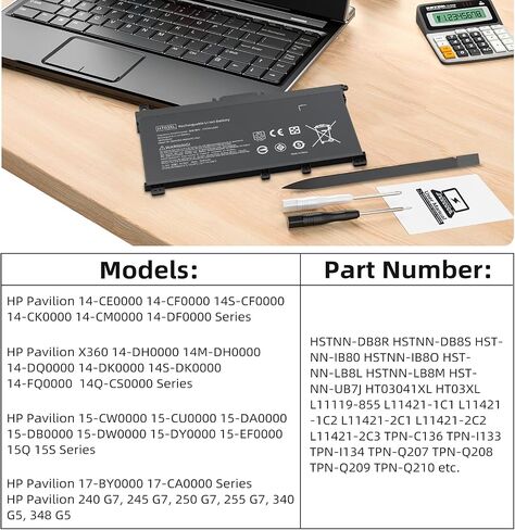 بطارية كمبيوتر محمول 6GTPY بقدرة 97 وات في الساعة، بطارية بديلة لجهاز Dell XPS 15 9560 9570 7590 9550، Dell Precision 5510 5520 5530 Vostro 7500 Series، P56F 5XJ28 GPM03 4GVGH مع ضمان [11.4 فولت/97 وات] in Kuwait