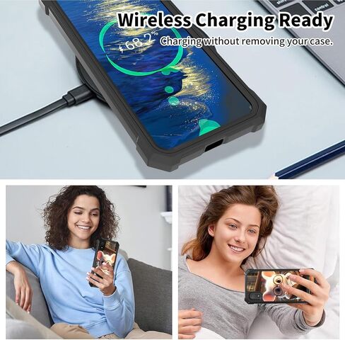 for Cloud Mobile Stratus C8 Phone Case with Tempered Glass Screen Protector Panda Guitar Design Hybrid Dual Layer Soft TPU Hard PC Heavy Duty Shockproof Protective Cover for Cloud Stratus C8 in Saudi Arabia