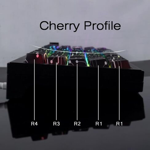 Tsungup Custom Keycaps,131 Keys PBT Starry Sky Side Printed Keycaps,Cherry Profile Key Caps Keyboard Keycap Set for Cherry MX Switches Mechanical Keyboard(Black) in Kuwait