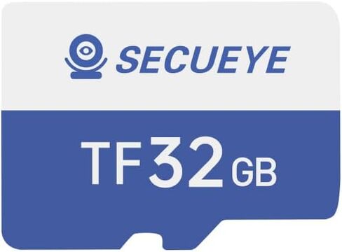 SECUEYE 32GB TF Memory Card with Adapter Class 10 FAT32 High Speed Reading/Writing 24/7 Video Recording for Security Camera Dash Cam (32GB + Adapter) in Saudi Arabia